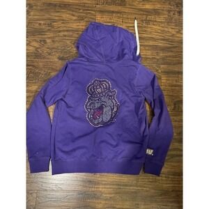 e5 Collegiate JM University Zip Up Hoodie Purple Women's Sz:S